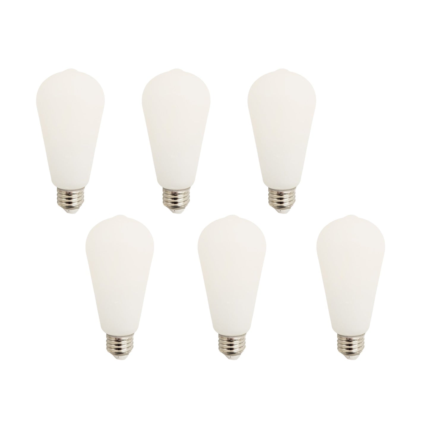10 Watt Frosted LED Filament Bulb (2700k) - Dimmable & Energy-Efficient | Bicycle Glass Co.-Lightbulb-Bicycle Glass Co - Hardware-Six Bulb Pack-Bicycle Glass Co
