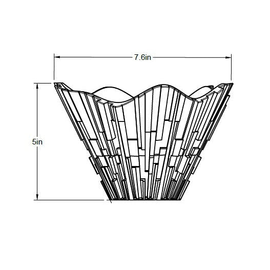 212 Icicle: Small Bowl-Glass-Bicycle Glass Co-Steel Blue-Bicycle Glass Co