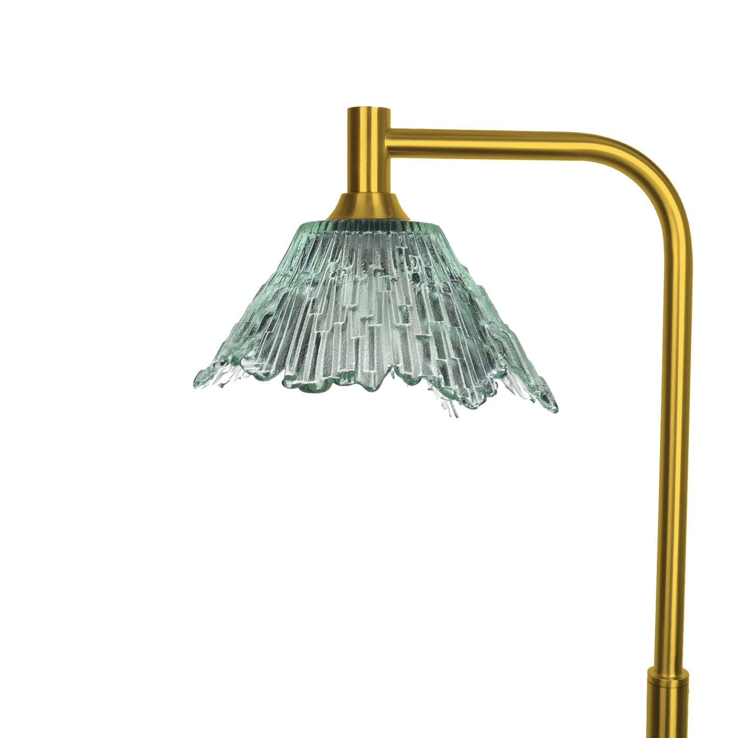 212 Summit: Floor Lamp-Glass-Bicycle Glass Co - Hotshop-Eco Clear-Polished Brass-Bicycle Glass Co