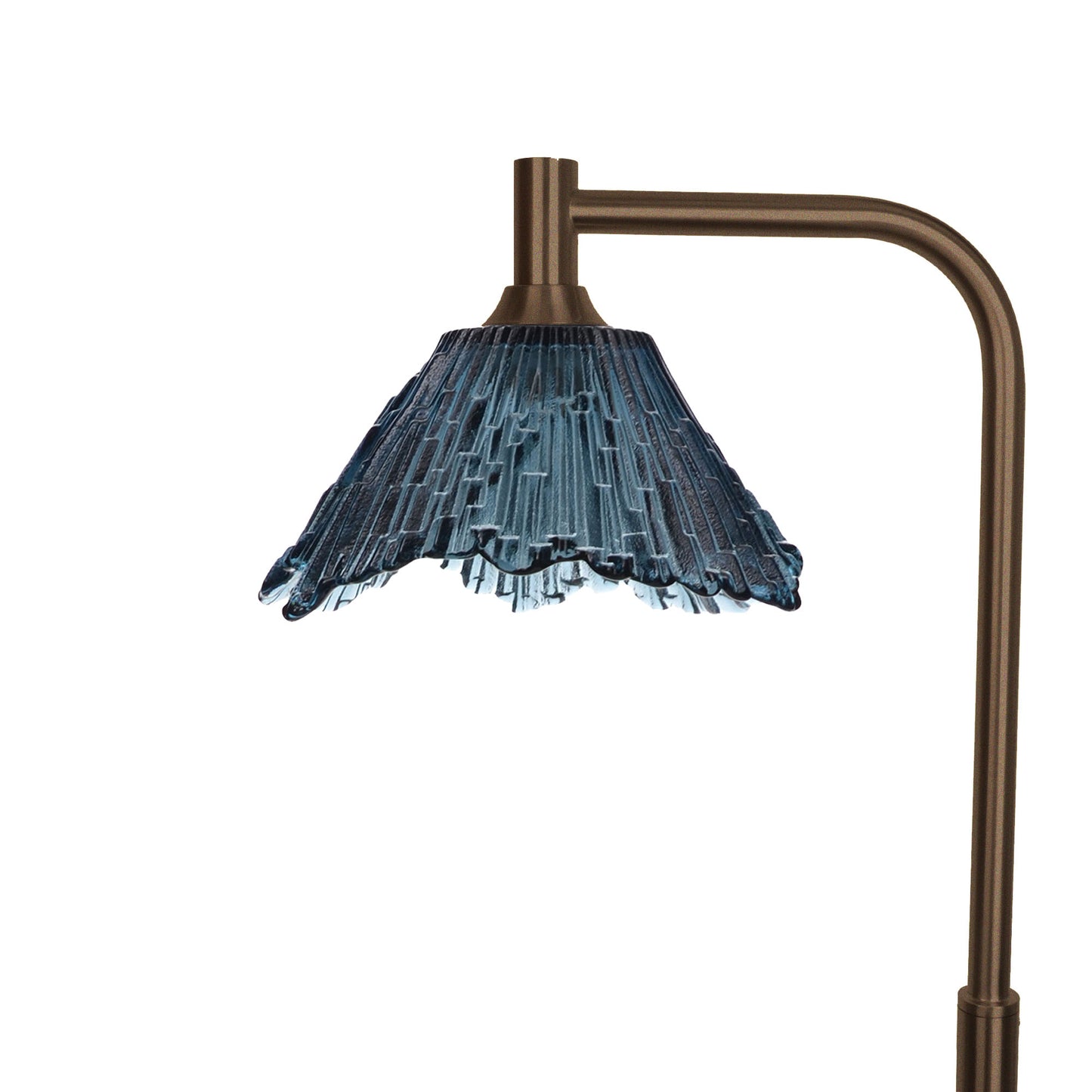 212 Summit: Floor Lamp-Glass-Bicycle Glass Co - Hotshop-Slate Gray-Antique Bronze-Bicycle Glass Co