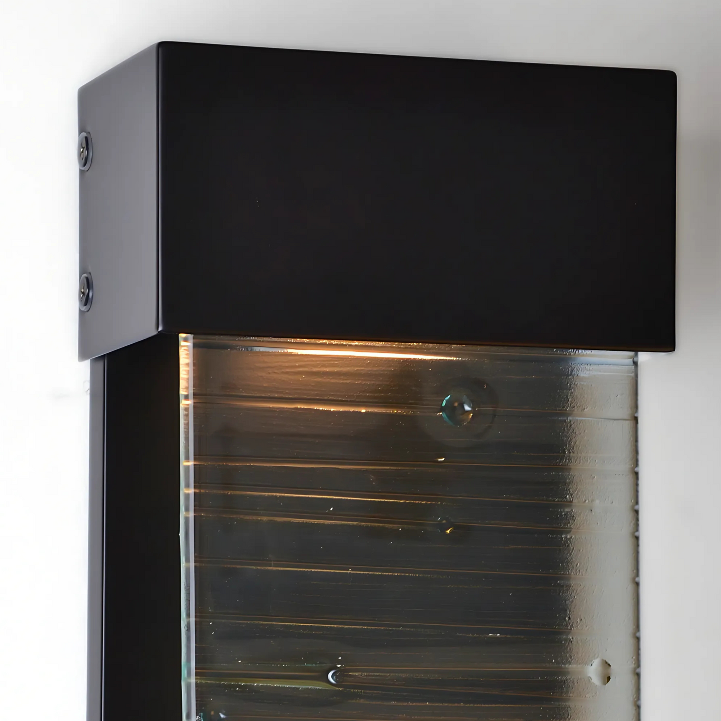 Glass Panel Wall Sconce-Glass-Bicycle Glass Co-Stippled-Bicycle Glass Co