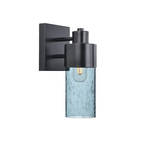 513 Exterior Wall Sconce-Glass-Bicycle Glass Co-Lunar-Slate Gray-Bicycle Glass Co