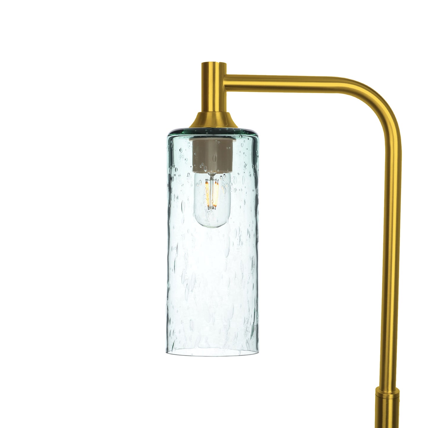 515 Lunar: Floor Lamp-Glass-Bicycle Glass Co - Hotshop-Eco Clear-Polished Brass-Bicycle Glass Co