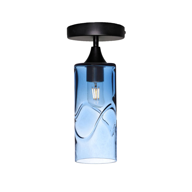 515 Semi-Flush Light — Swell / Steel Blue / Matte Black