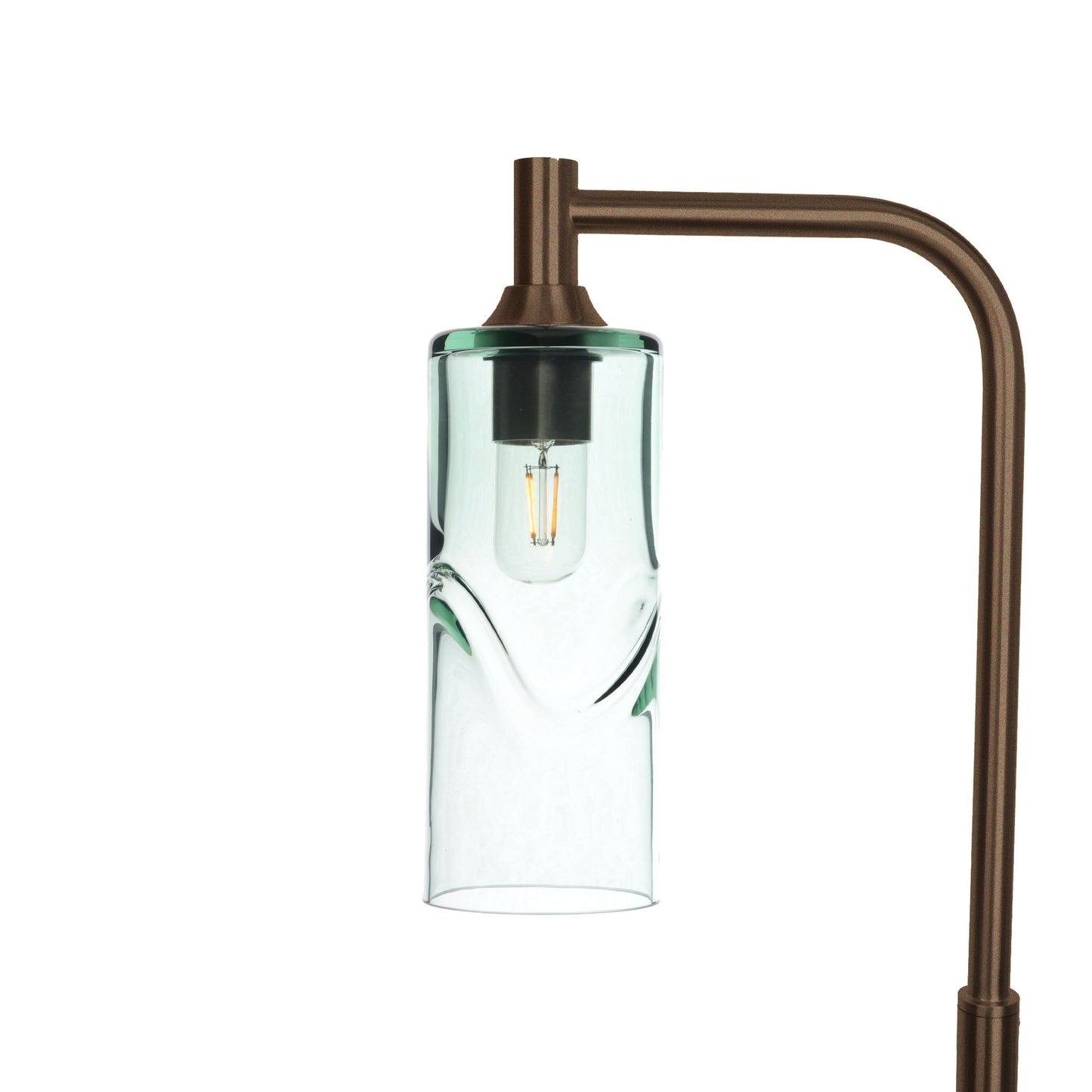 515 Swell: Floor Lamp-Glass-Bicycle Glass Co - Hotshop-Eco Clear-Antique Bronze-Bicycle Glass Co