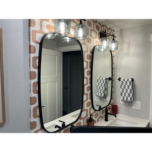 601 2-Light Wall Vanity-Glass-Bicycle Glass Co - Hotshop-Brushed Nickel-Lunar-Steel Blue-Bicycle Glass Co