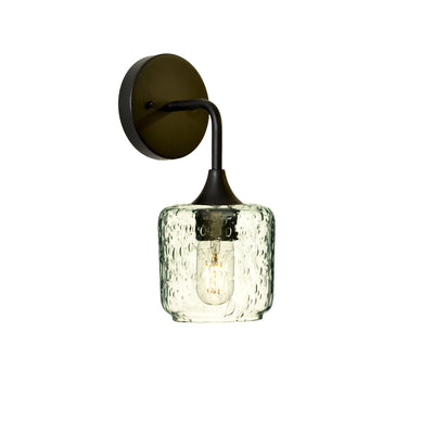 601 Lunar: Wall Sconce-Glass-Bicycle Glass Co - Hotshop-Eco Clear-Matte Black-Bicycle Glass Co