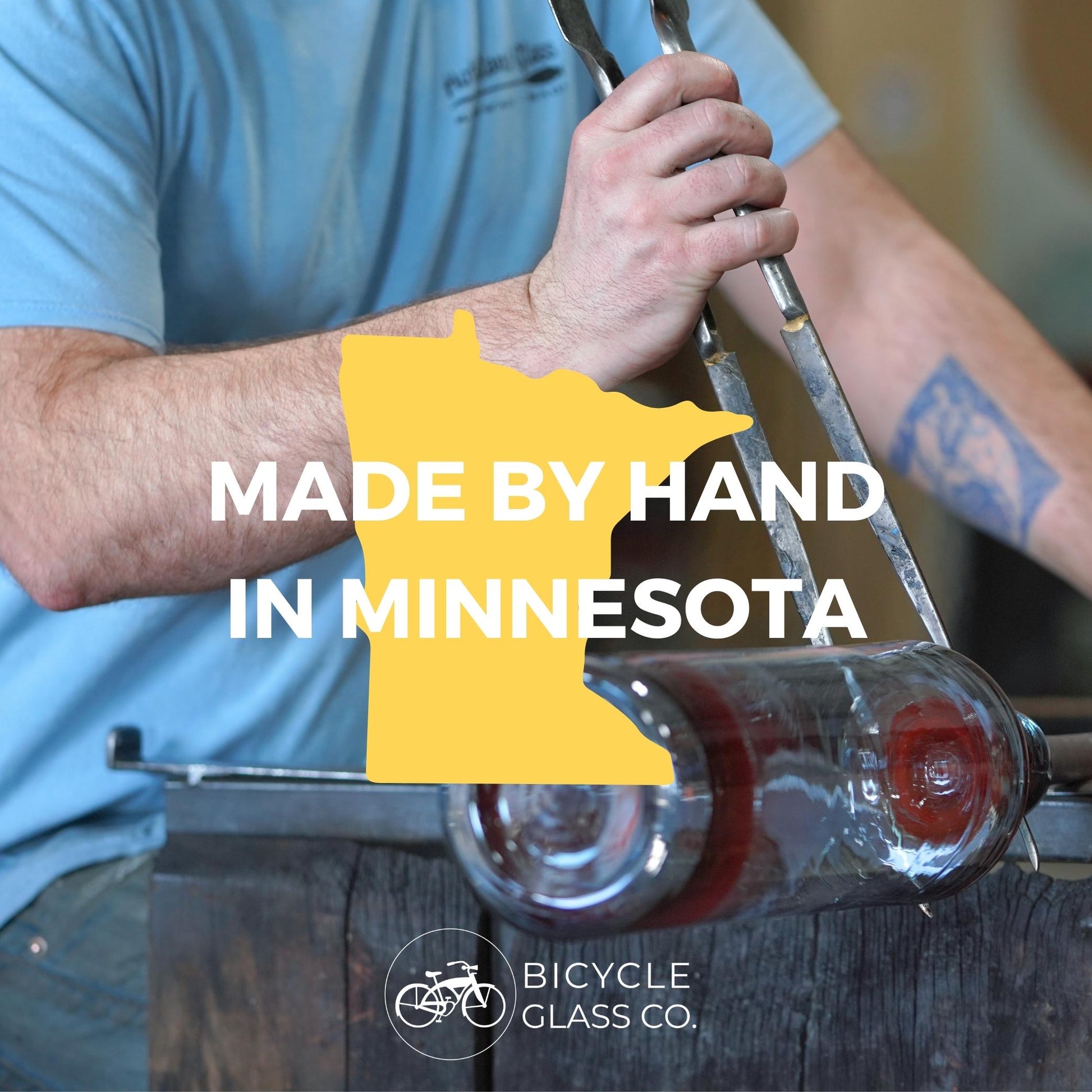 601 Swell: Semi Flush Light-Glass-Bicycle Glass Co - Hotshop-Steel Blue-Bicycle Glass Co