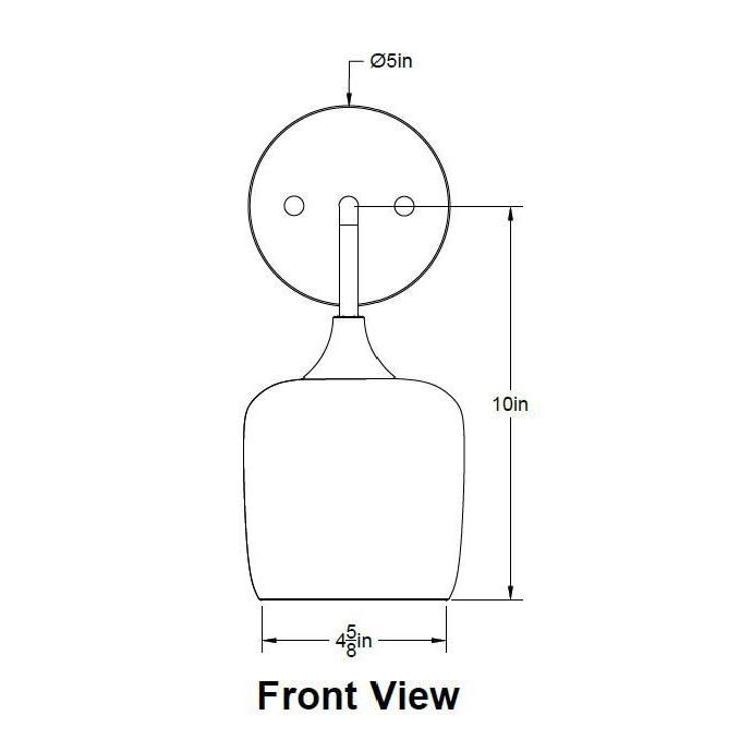 601 Lunar: Wall Sconce-Glass-Bicycle Glass Co-Steel Blue-Bicycle Glass Co