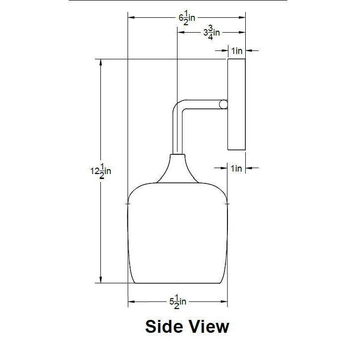 601 Lunar: Wall Sconce-Glass-Bicycle Glass Co-Steel Blue-Bicycle Glass Co