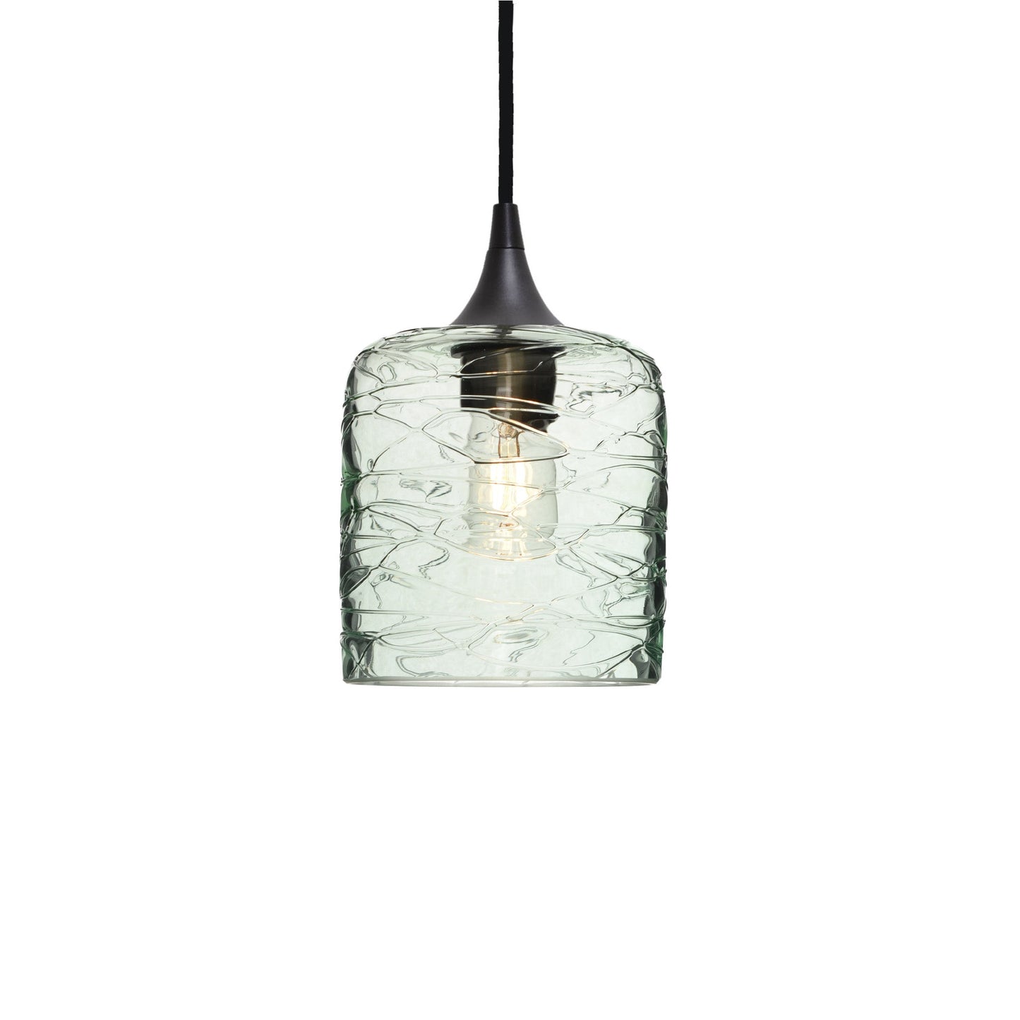 603 Spun: Single Pendant Light-Glass-Bicycle Glass Co - Hotshop-Eco Clear-Bicycle Glass Co