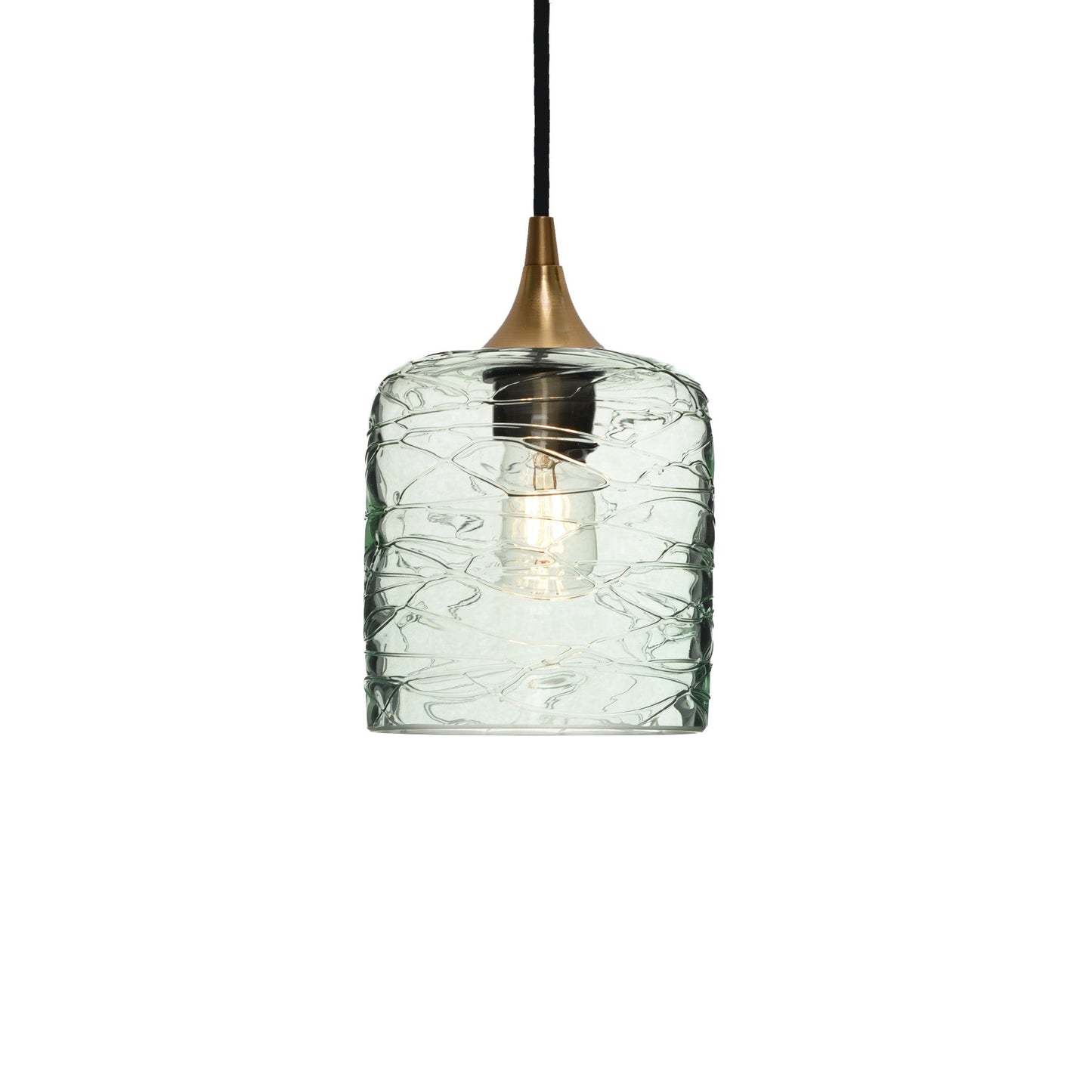 603 Spun: Single Pendant Light-Glass-Bicycle Glass Co - Hotshop-Eco Clear-Bicycle Glass Co