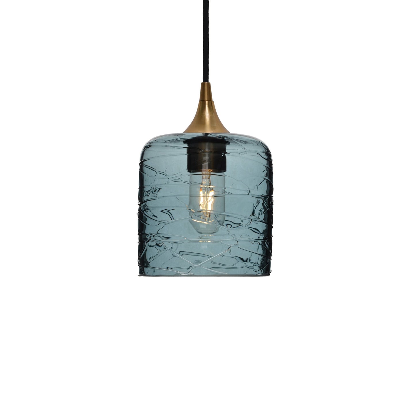 603 Spun: Single Pendant Light-Glass-Bicycle Glass Co - Hotshop-Eco Clear-Bicycle Glass Co