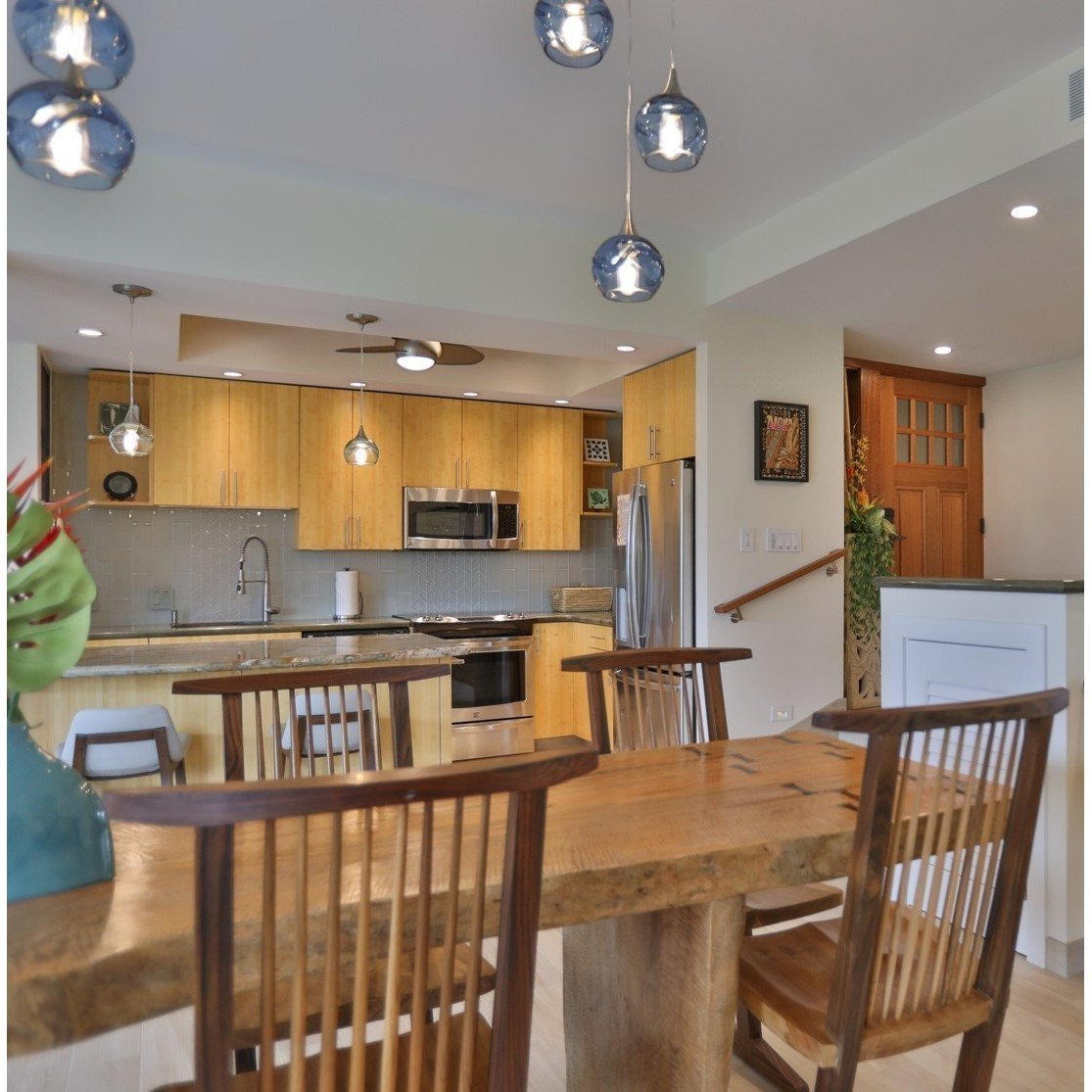 Swell 3 Pendant Cascade Chandelier - Form. No. 763-Multipendant-Bicycle Glass Co-Steel Blue-Bicycle Glass Co