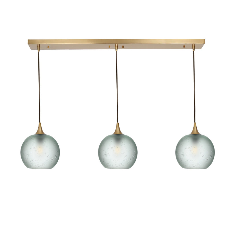 767 3 Pendant Linear Chandelier — Polished Brass - Custom / Celestial / Eco Clear