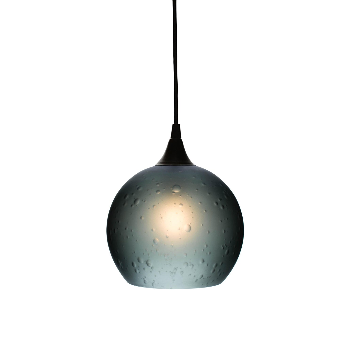 Bicycle Glass Co. 767 Celestial Single Pendant Light in Slate Gray