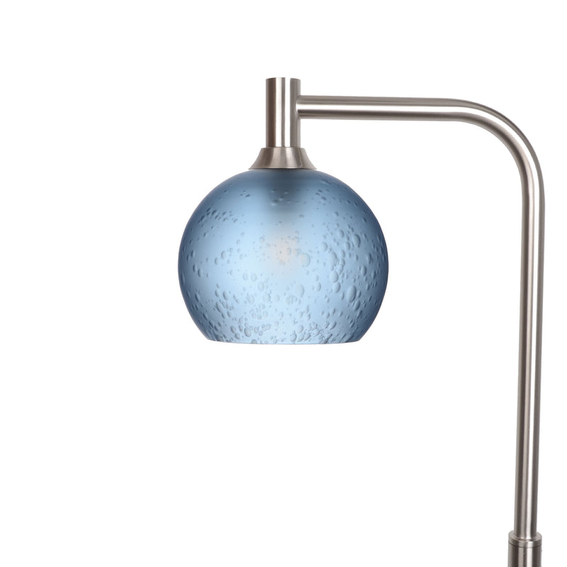 767 Floor Lamp — Celestial / Steel Blue / Brushed Nickel
