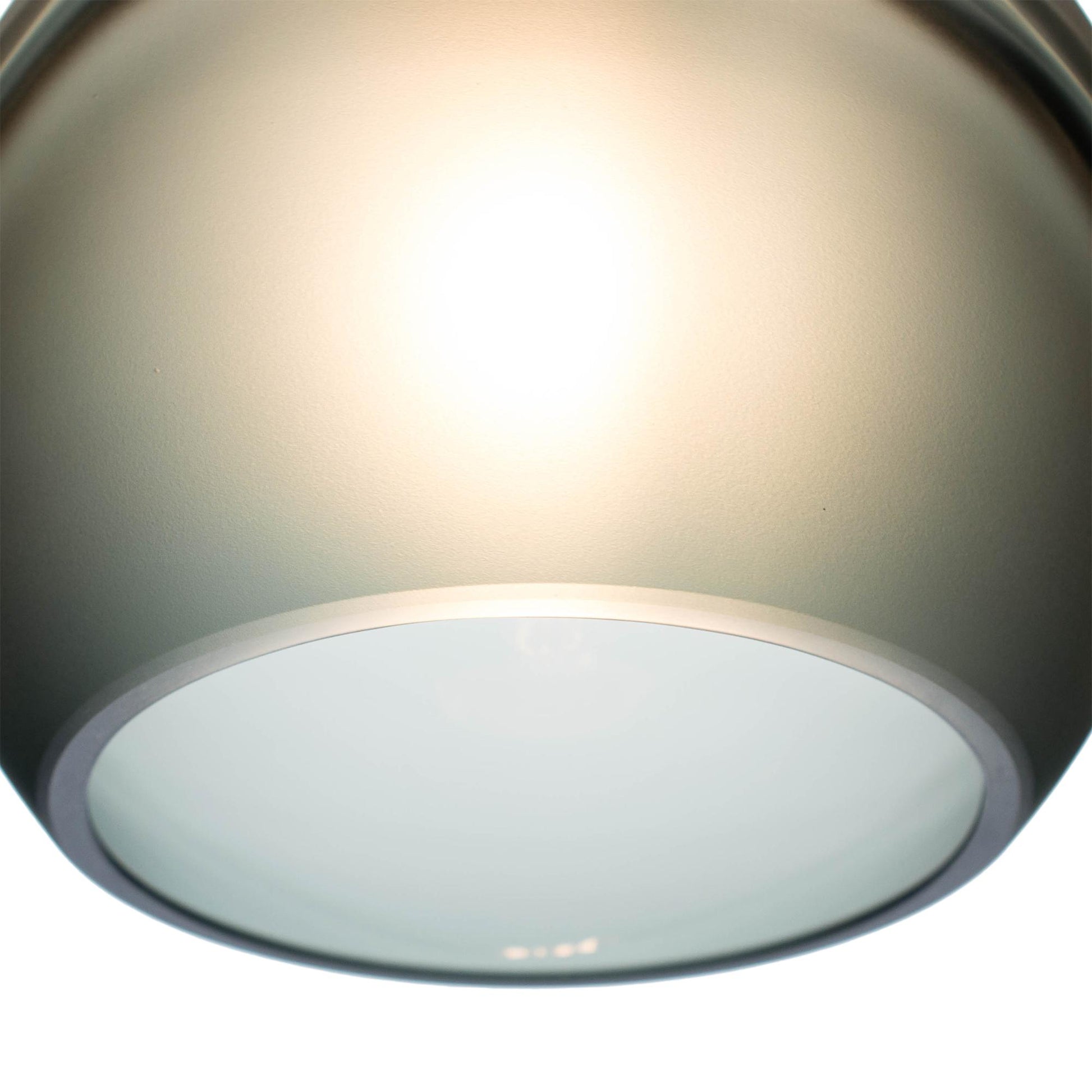 Bicycle Glass Co 767 Glacial: Single Pendant Light, Slate Gray, Detail Shot, Close Up