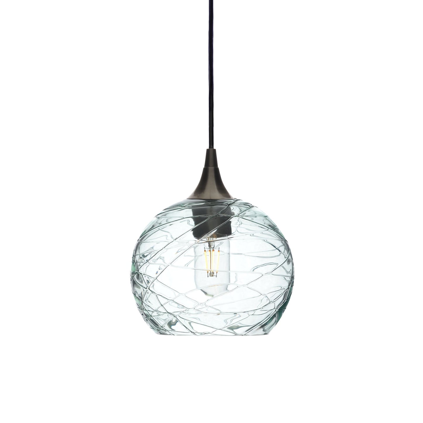 767 Spun: Single Pendant Light-Pendant Lighting-Bicycle Glass Co - Hotshop-Eco Clear-Antique Bronze-Bicycle Glass Co