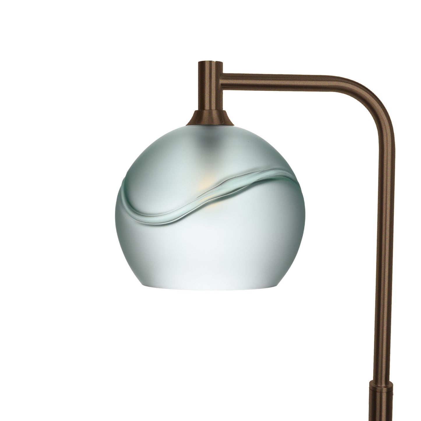 768 Glacial: Floor Lamp-Glass-Bicycle Glass Co - Hotshop-Eco Clear-Antique Bronze-Bicycle Glass Co