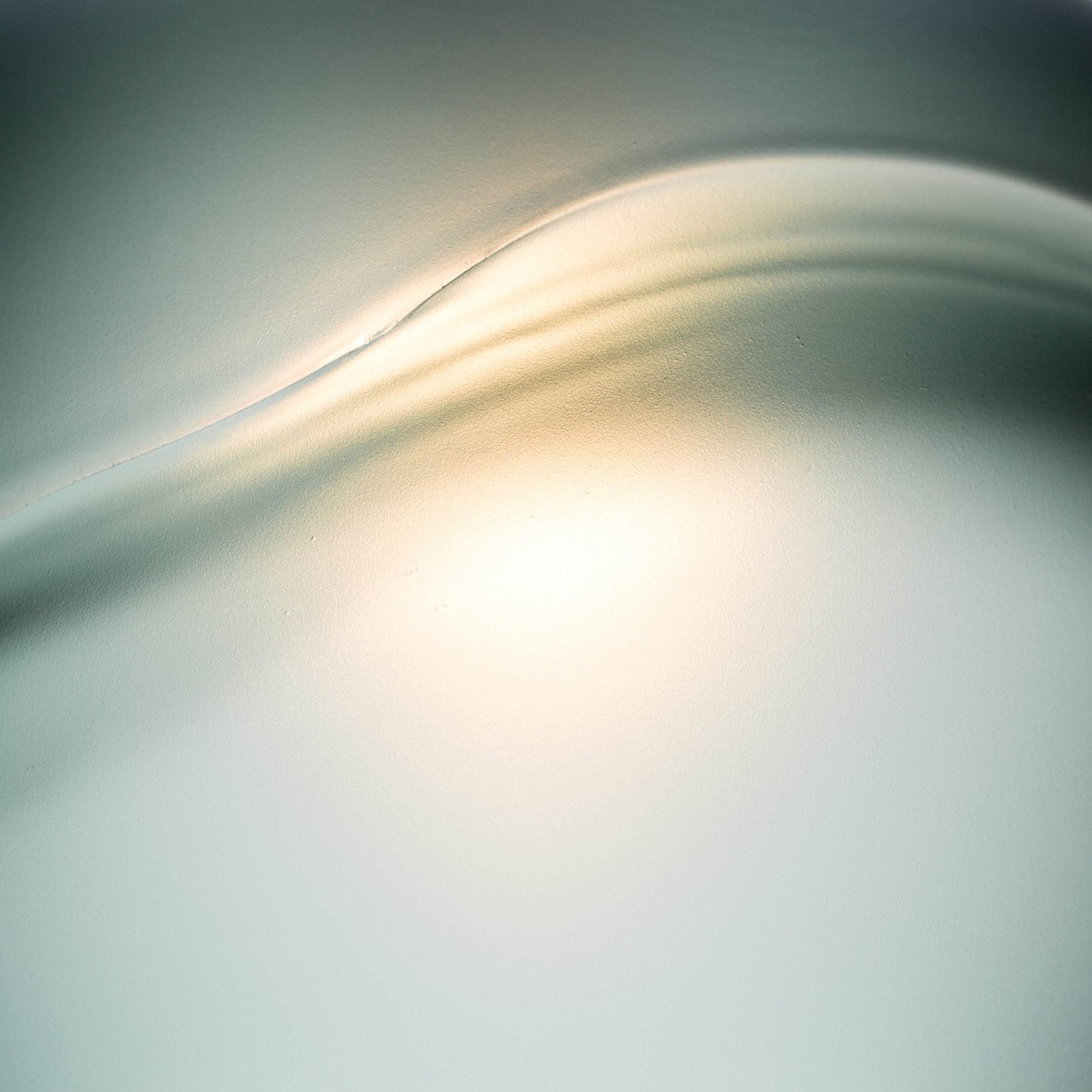 Bicycle Glass Co 768 Glacial: Single Pendant Light, Eco Clear Glass, Light Bulb On, Detail Shot, Close Up