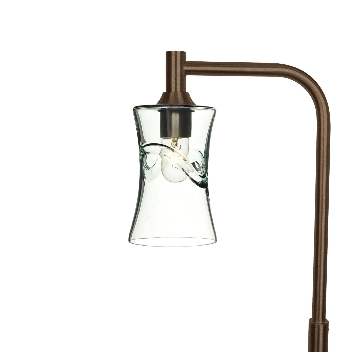 818 Swell: Floor Lamp-Glass-Bicycle Glass Co - Hotshop-Eco Clear-Antique Bronze-Bicycle Glass Co