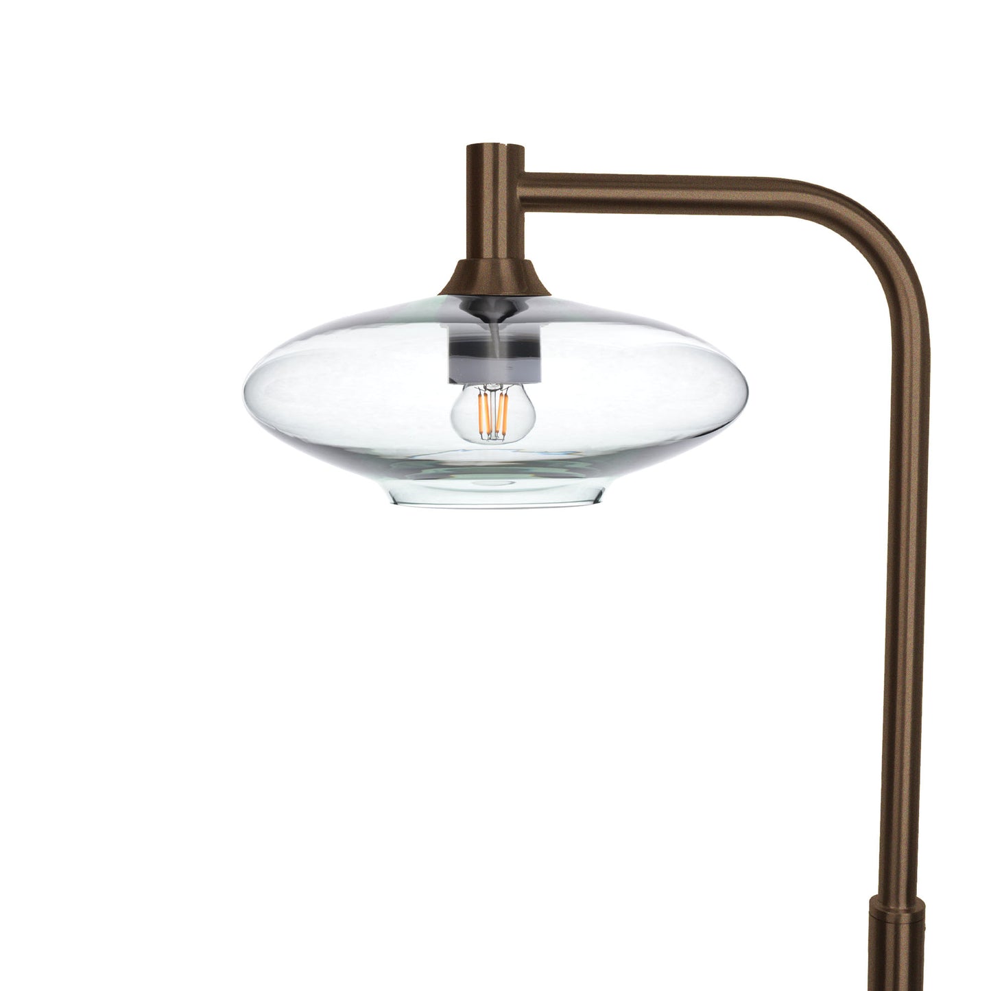 951 Lucent: Floor Lamp-Glass-Bicycle Glass Co - Hotshop-Eco Clear-Antique Bronze-Bicycle Glass Co