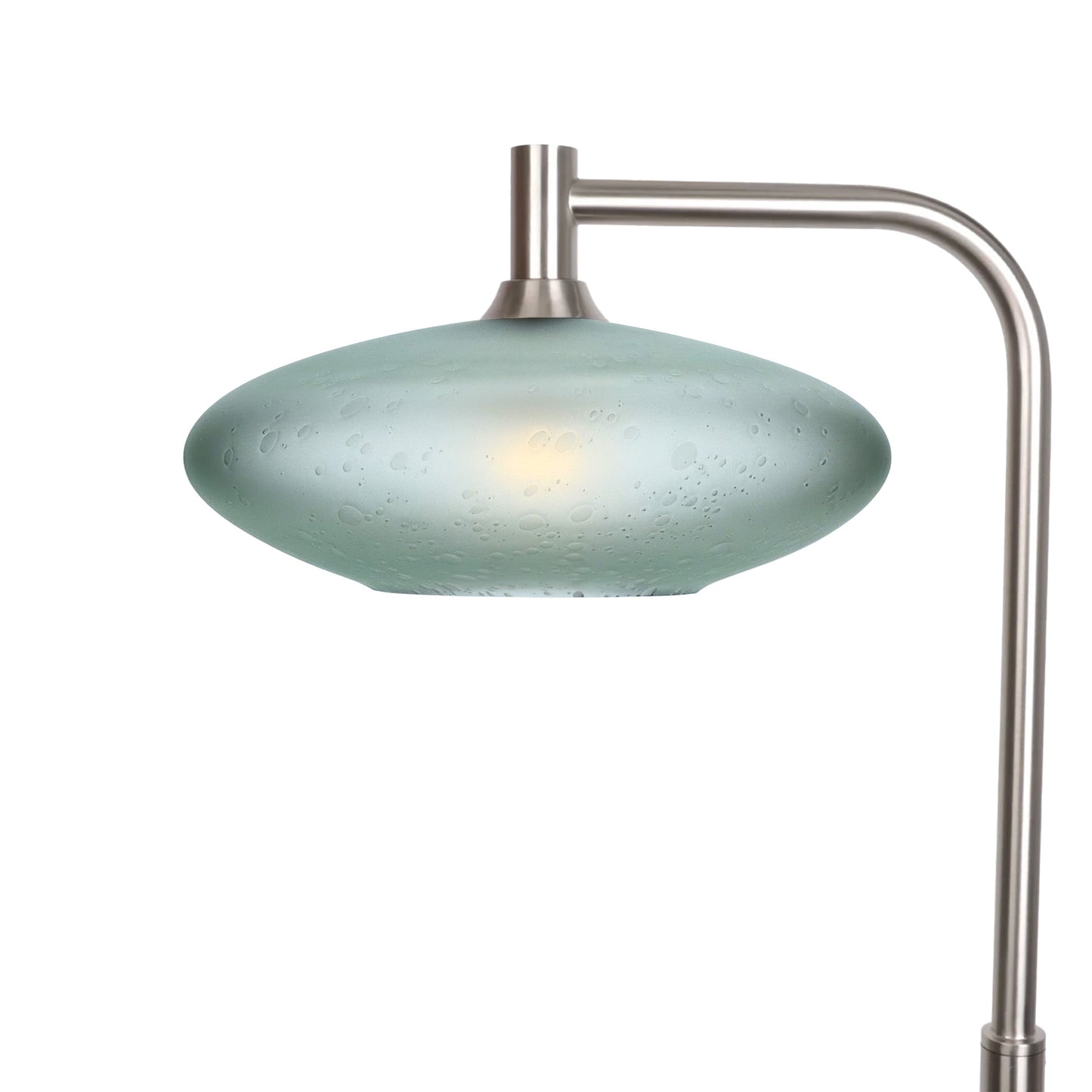 952 Floor Lamp-Glass-Bicycle Glass Co-Celestial-Eco Clear-Brushed Nickel-Bicycle Glass Co