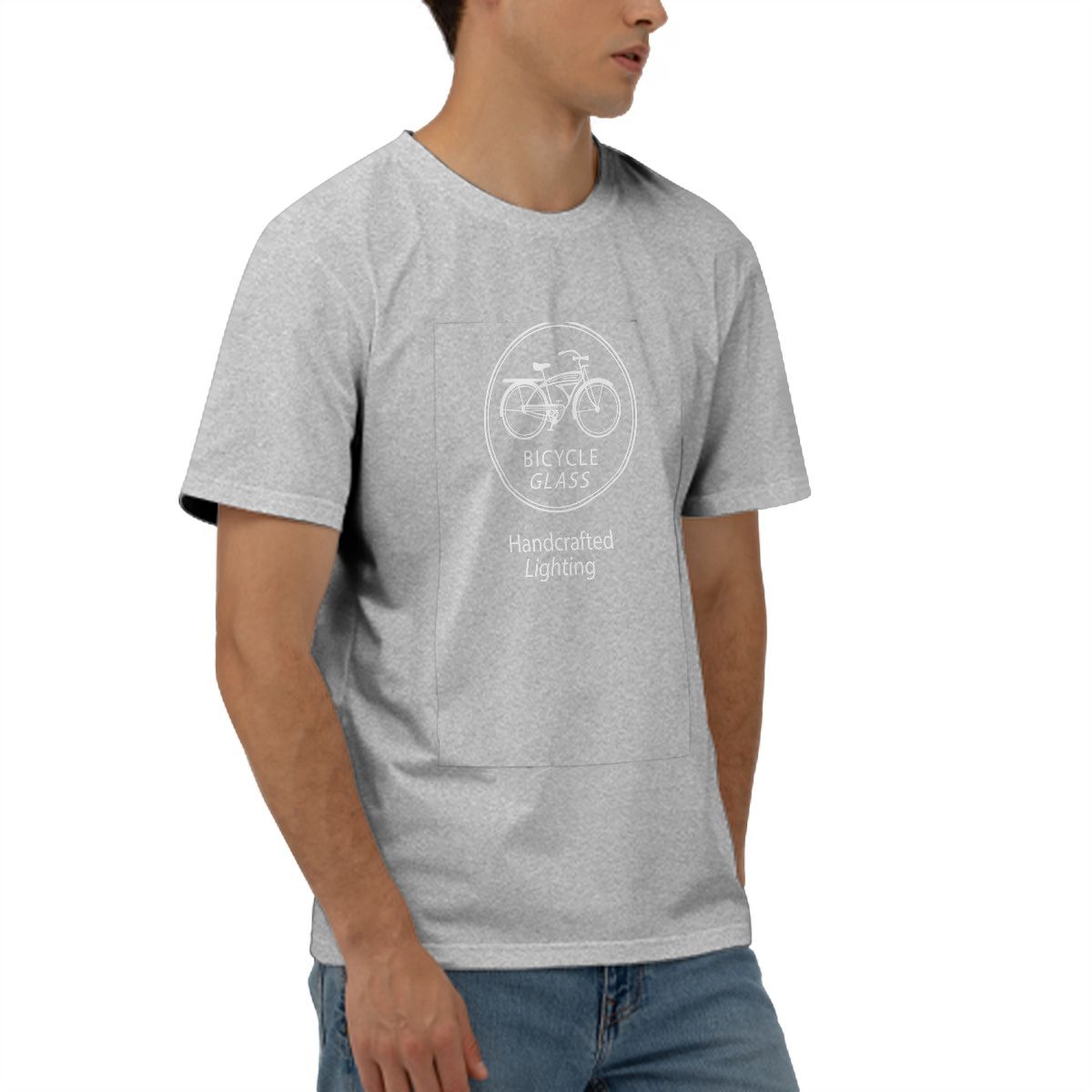 Employee T-Shirts | Black and Dark Heather | Men's Cut-Men's T-shirts-Bicycle Glass Co-Black-S-Bicycle Glass Co
