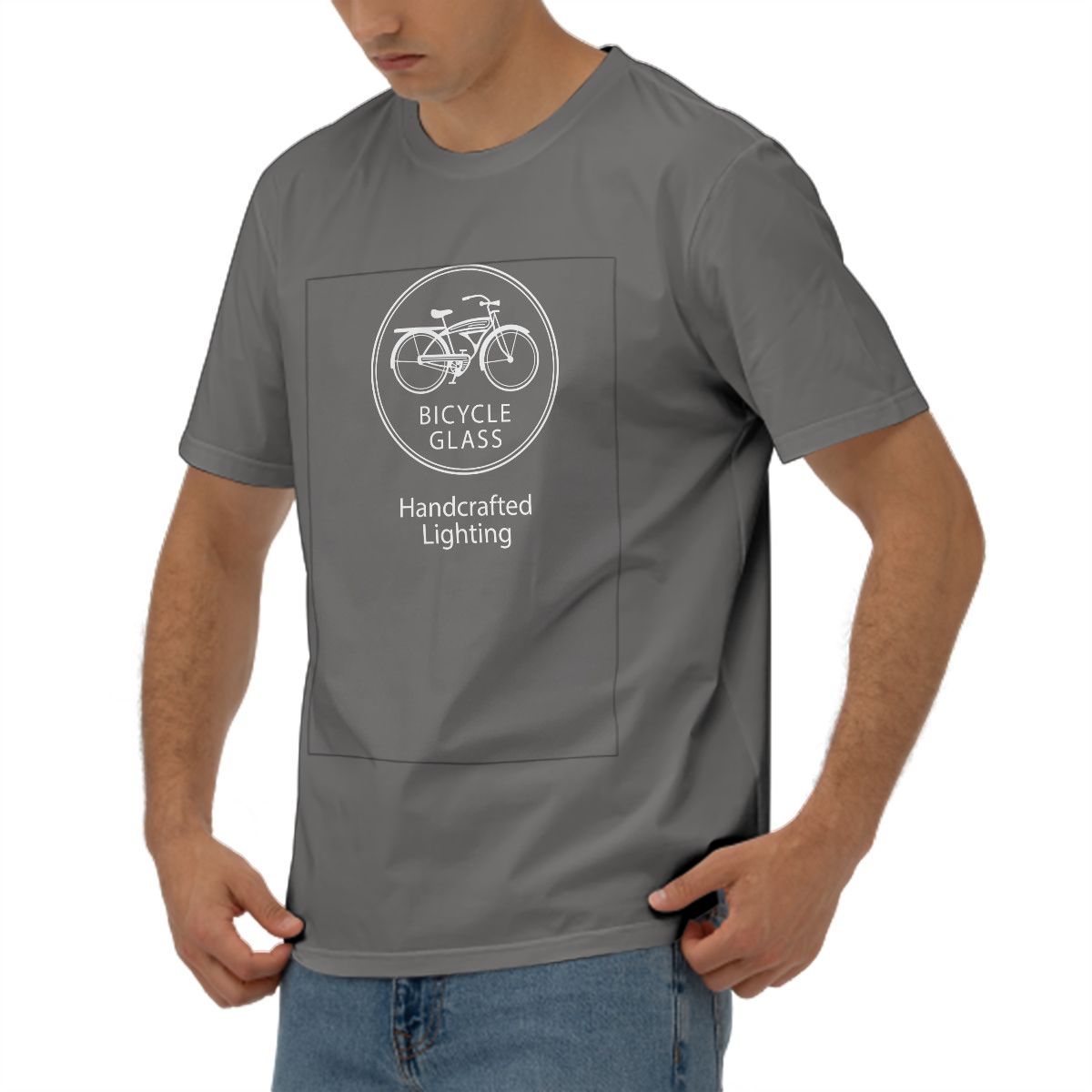 Employee T-Shirts | Black and Dark Heather | Men's Cut-Men's T-shirts-Bicycle Glass Co-Black-S-Bicycle Glass Co