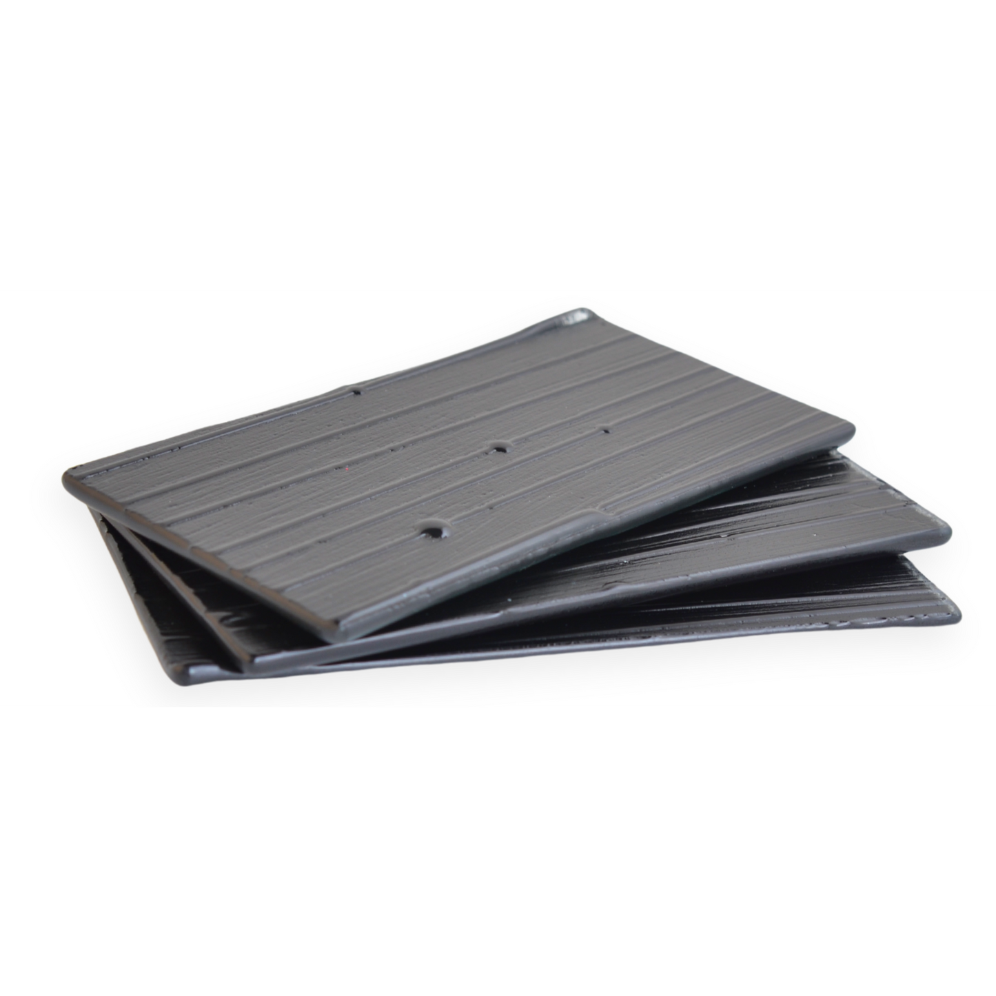 GLASS TILE - Sample-Tile-Bicycle Glass Co-Carbon Black-Plank and Bead-3x6-Bicycle Glass Co