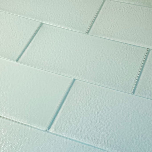 GLASS TILE - Stipple-Tile-Bicycle Glass Co-3x6-Sea Green-Bicycle Glass Co