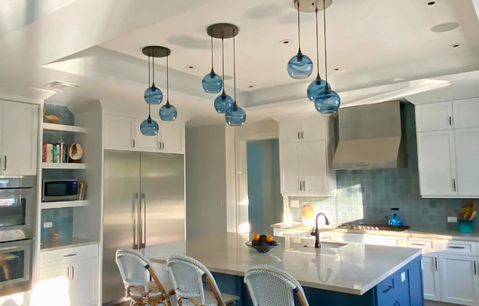 Recycled Glass Chandeliers vs. Pendants | Elegant Eco-Friendly Lighting