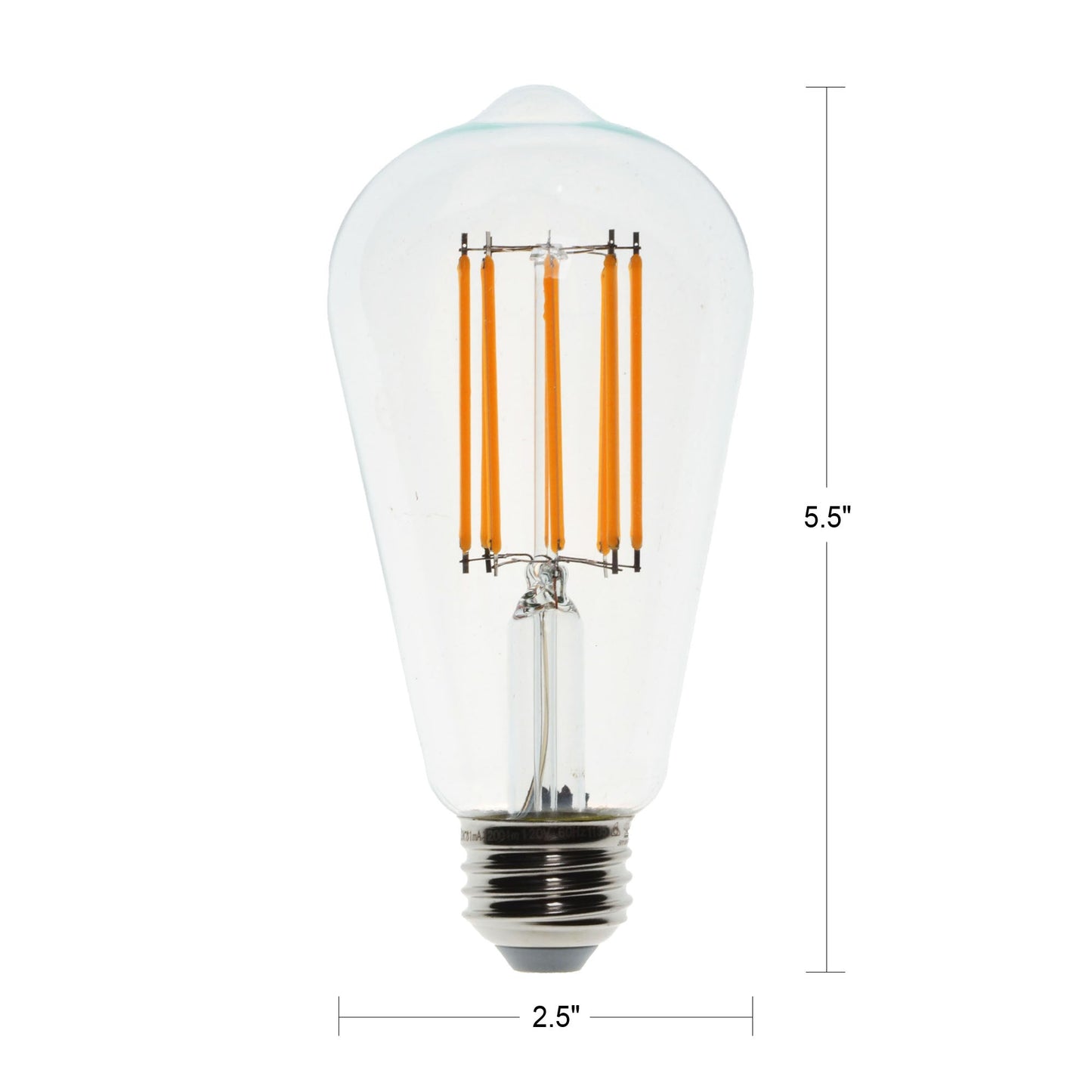 10 Watt Dimmable Filament Bulb - 2700k-Lightbulb-Bicycle Glass Co - Hardware-Single Bulb-Bicycle Glass Co