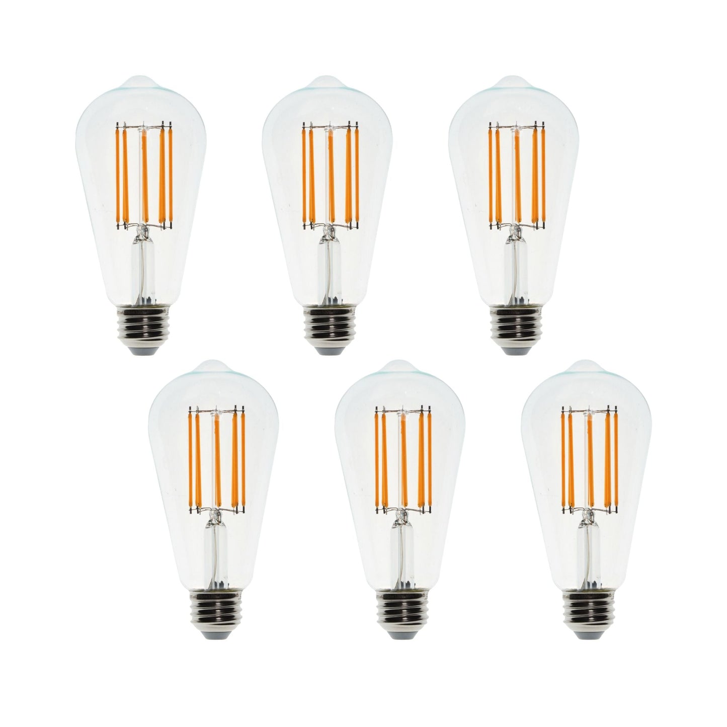 10 Watt Dimmable Filament Bulb - 2700k-Lightbulb-Bicycle Glass Co - Hardware-Six Bulb Pack-Bicycle Glass Co