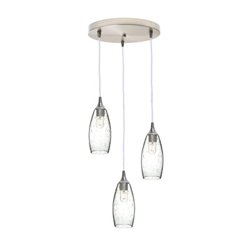 Lunar / Eco Clear / Brushed Nickel - 4ft Cord