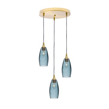 Lunar / Slate Gray / Polished Brass - 4ft Cord
