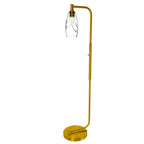 147 Floor Lamp-Bicycle Glass Co-Lunar-Steel Blue-Brushed Nickel-Bicycle Glass Co