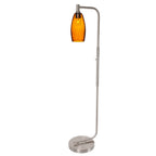 147 Floor Lamp-Bicycle Glass Co-Lunar-Steel Blue-Brushed Nickel-Bicycle Glass Co