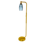 147 Floor Lamp-Bicycle Glass Co-Lunar-Steel Blue-Brushed Nickel-Bicycle Glass Co