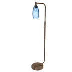 147 Floor Lamp-Bicycle Glass Co-Lunar-Steel Blue-Brushed Nickel-Bicycle Glass Co