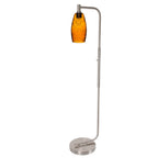 147 Floor Lamp-Bicycle Glass Co-Lunar-Steel Blue-Brushed Nickel-Bicycle Glass Co