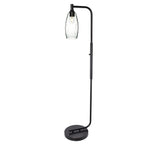 147 Floor Lamp-Bicycle Glass Co-Lunar-Steel Blue-Brushed Nickel-Bicycle Glass Co