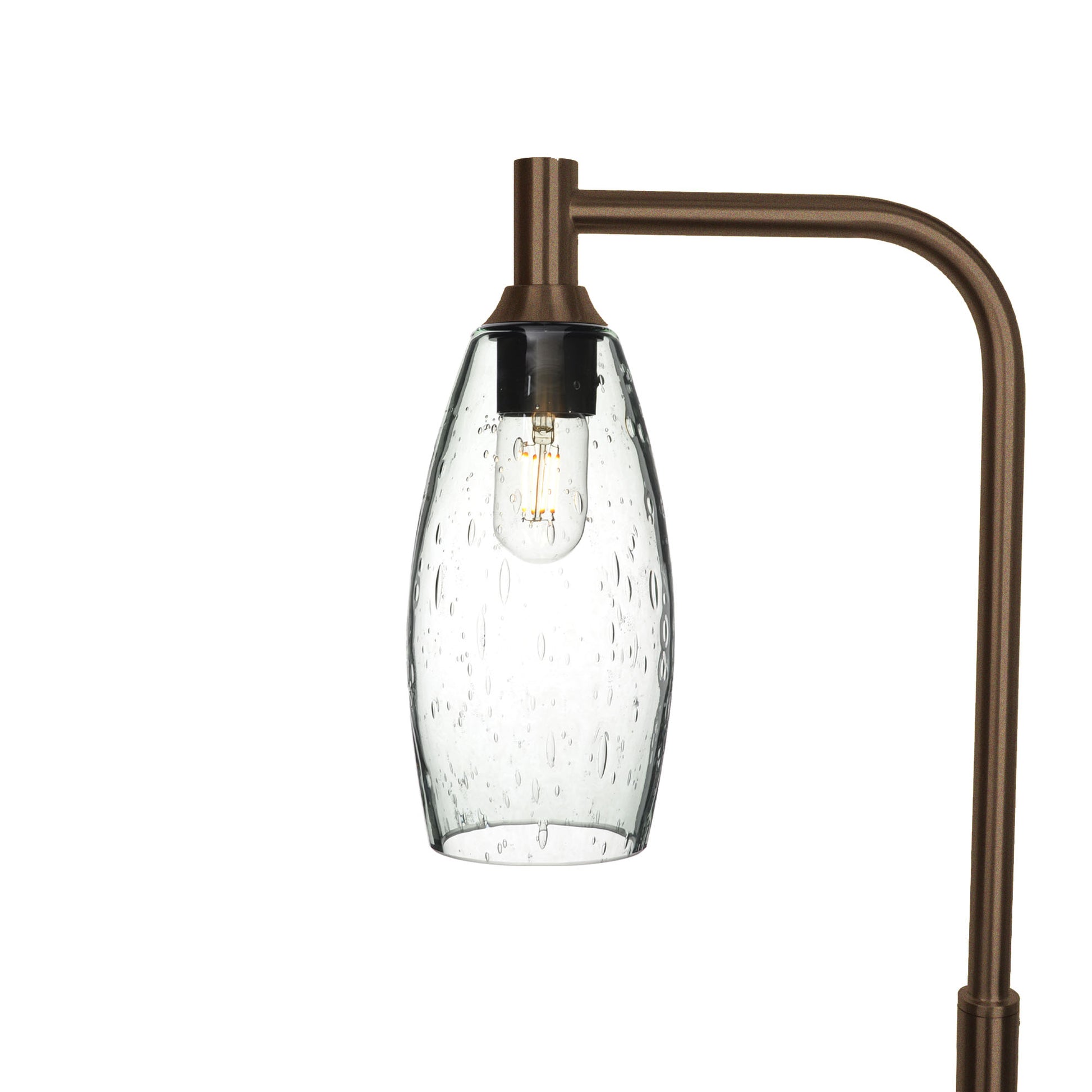 147 Floor Lamp-Bicycle Glass Co-Lunar-Eco Clear-Antique Bronze-Bicycle Glass Co