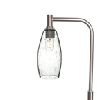 147 Floor Lamp-Bicycle Glass Co-Lunar-Eco Clear-Brushed Nickel-Bicycle Glass Co