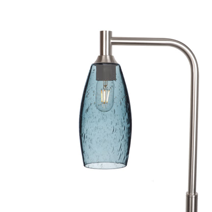 147 Floor Lamp-Bicycle Glass Co-Lunar-Slate Gray-Brushed Nickel-Bicycle Glass Co