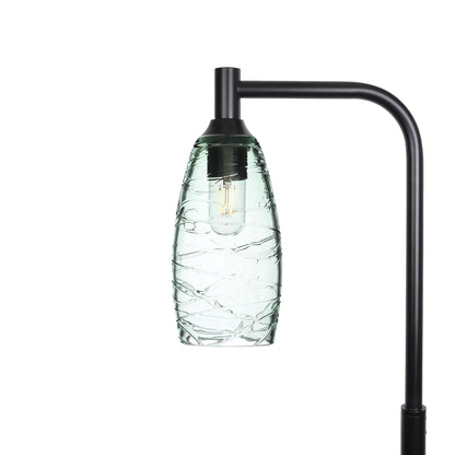 147 Floor Lamp-Bicycle Glass Co-Spun-Eco Clear-Matte Black-Bicycle Glass Co