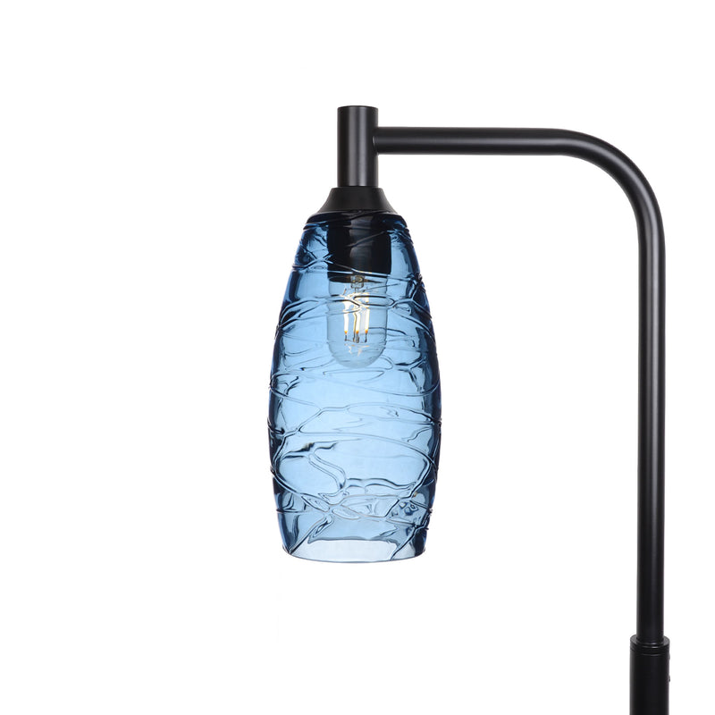 147 Floor Lamp – Spun / Steel Blue / Matte Black
