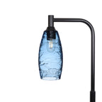 147 Floor Lamp-Bicycle Glass Co-Spun-Steel Blue-Matte Black-Bicycle Glass Co