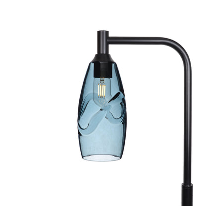 147 Floor Lamp-Bicycle Glass Co-Swell-Slate Gray-Matte Black-Bicycle Glass Co